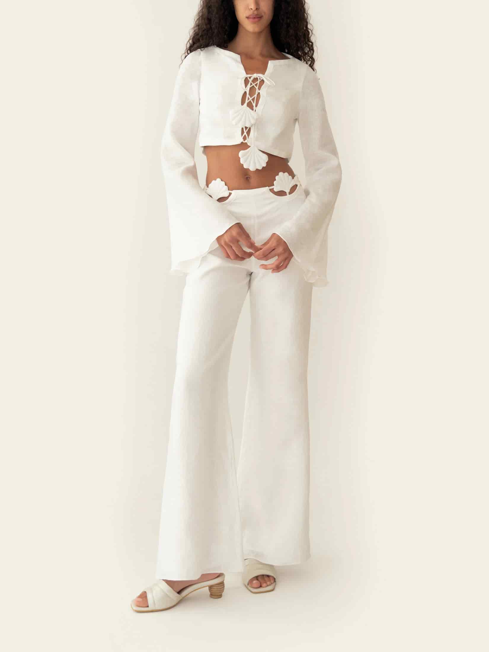 AMELIE PANT IVORY - miniatura 2