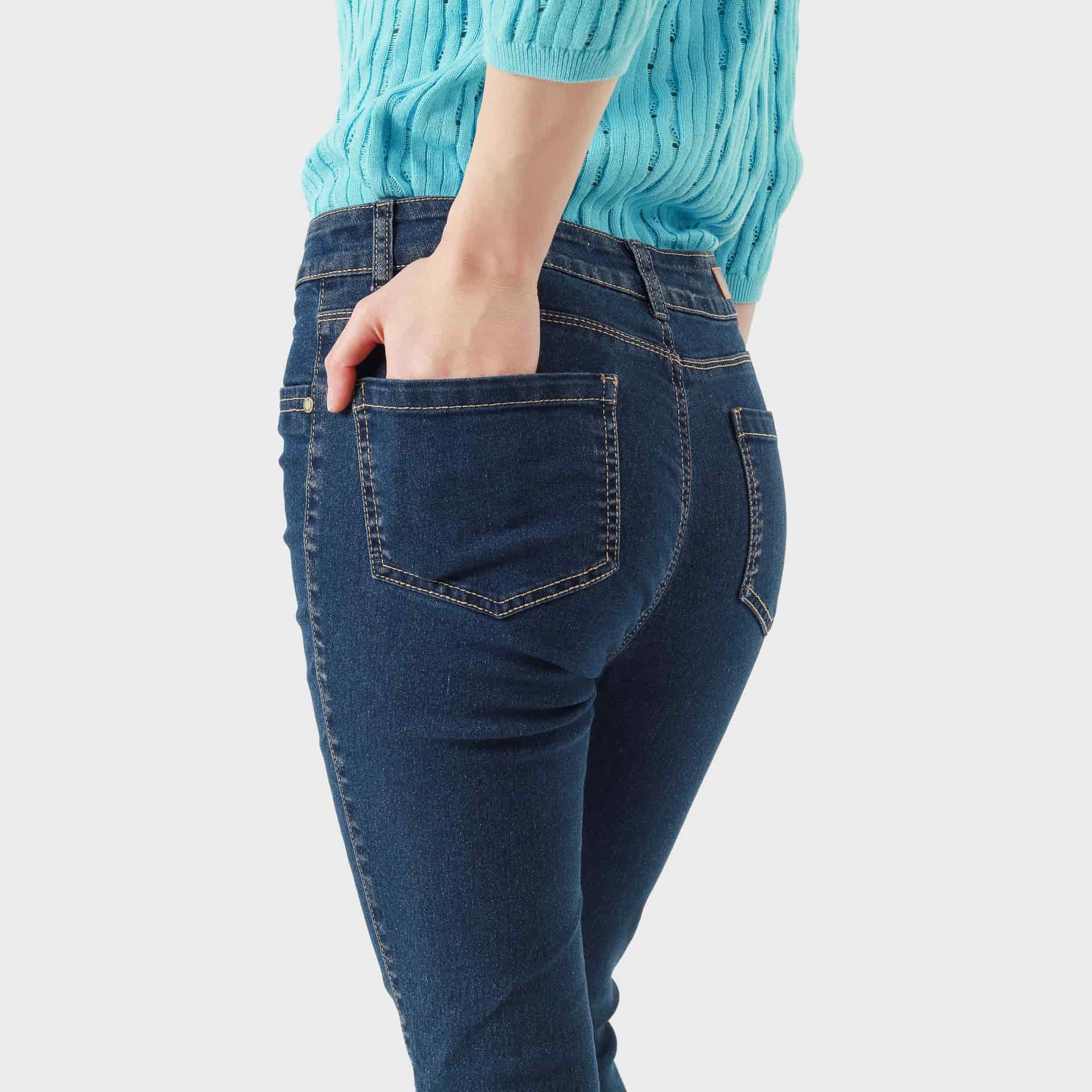 Jean skinny tiro medio 5 bolsillos - miniatura 8