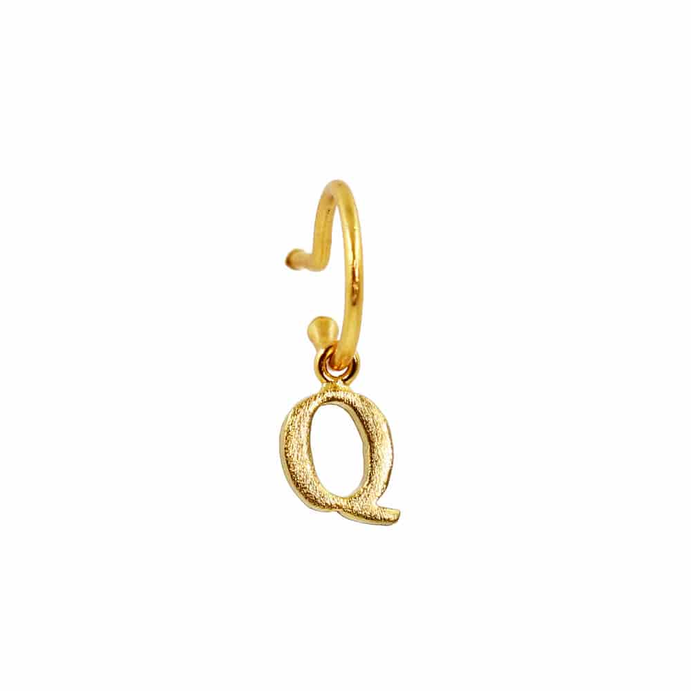 PreOrder Baby Hoops 9mm Letra Gold - miniatura 14