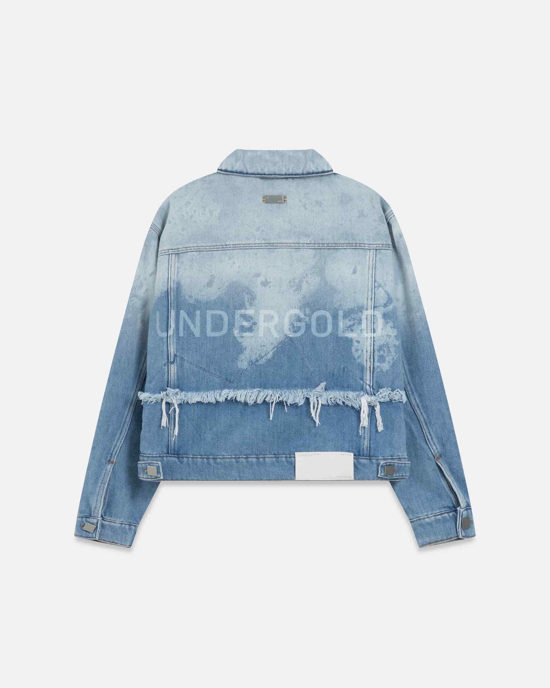 Holy State UNDRGLD Double Destroyed Jacket Blue - miniatura 1