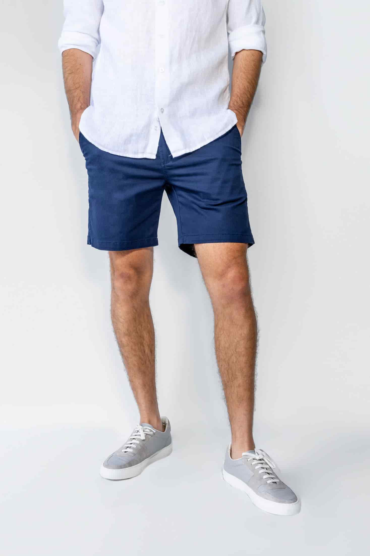 Bermuda Elastica Azul Navy - miniatura 1