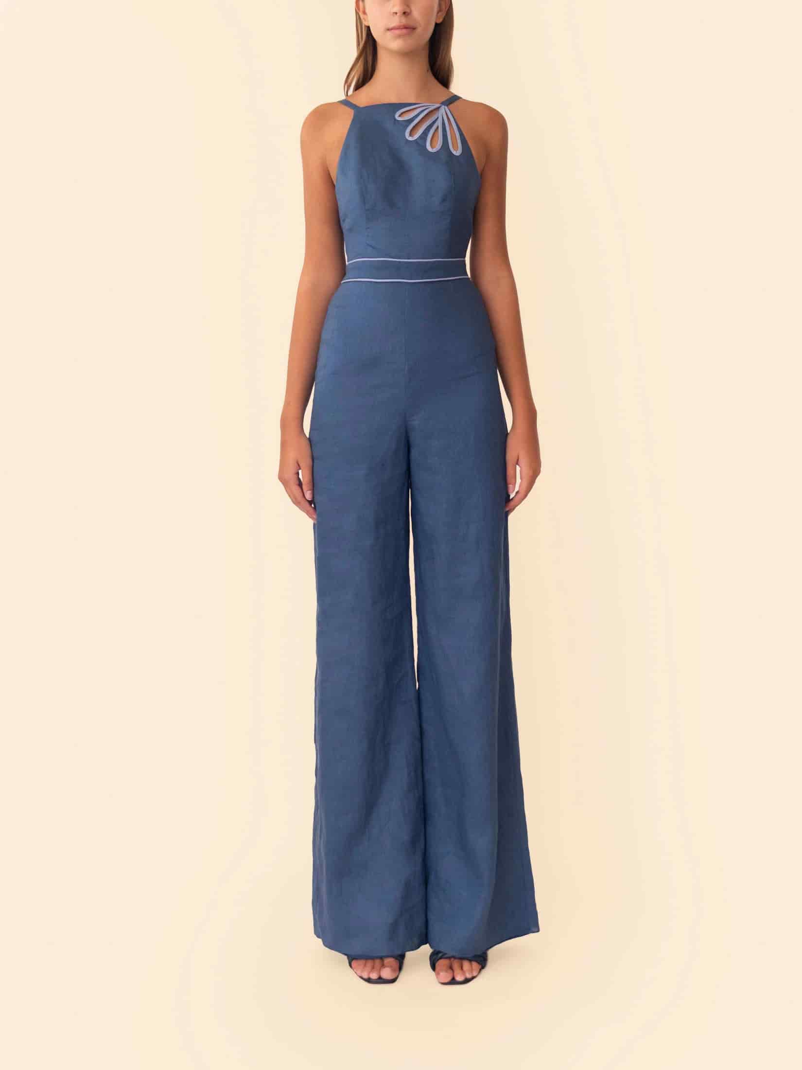 ELIA JUMPSUIT NAVY - miniatura 2