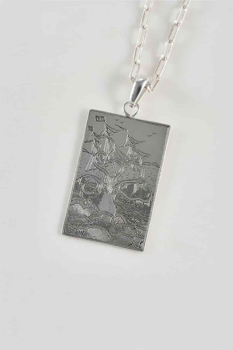 Cadena kraken plata - miniatura 1