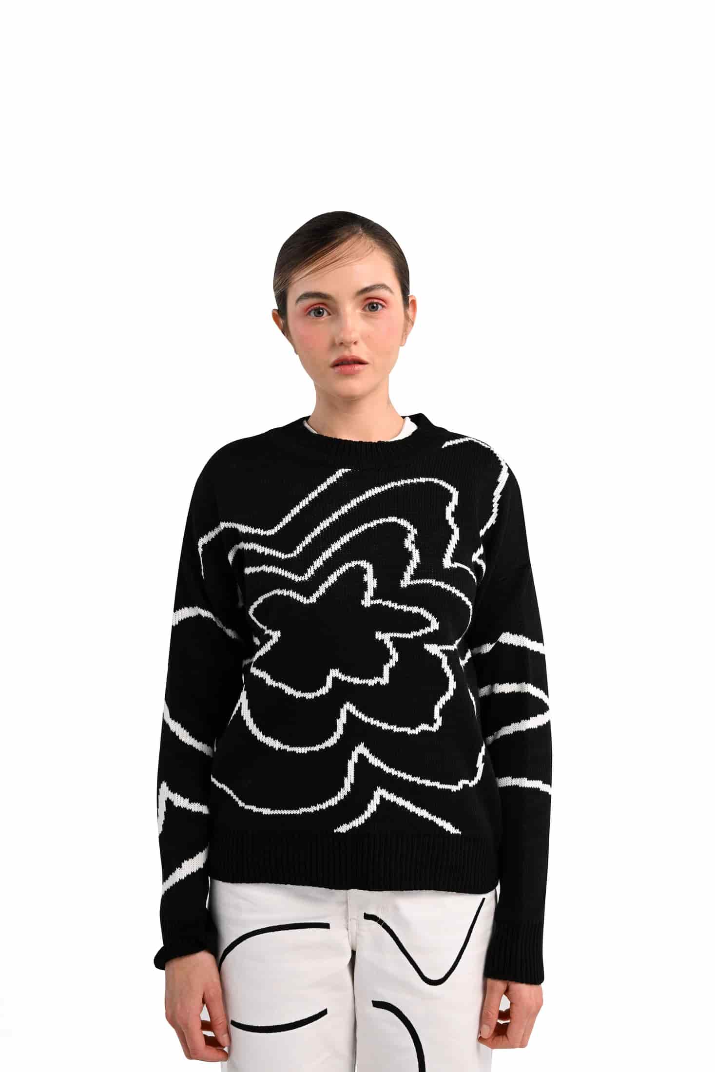 Begonia Black Crewneck - miniatura 1