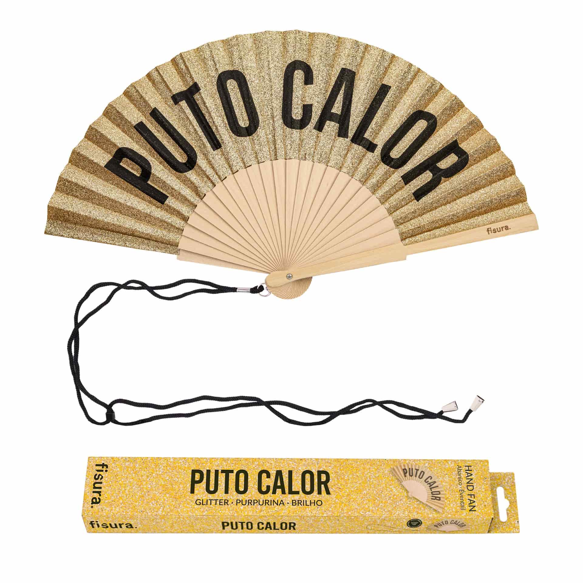 Abanico "Puto Calor" Glitter - miniatura 1