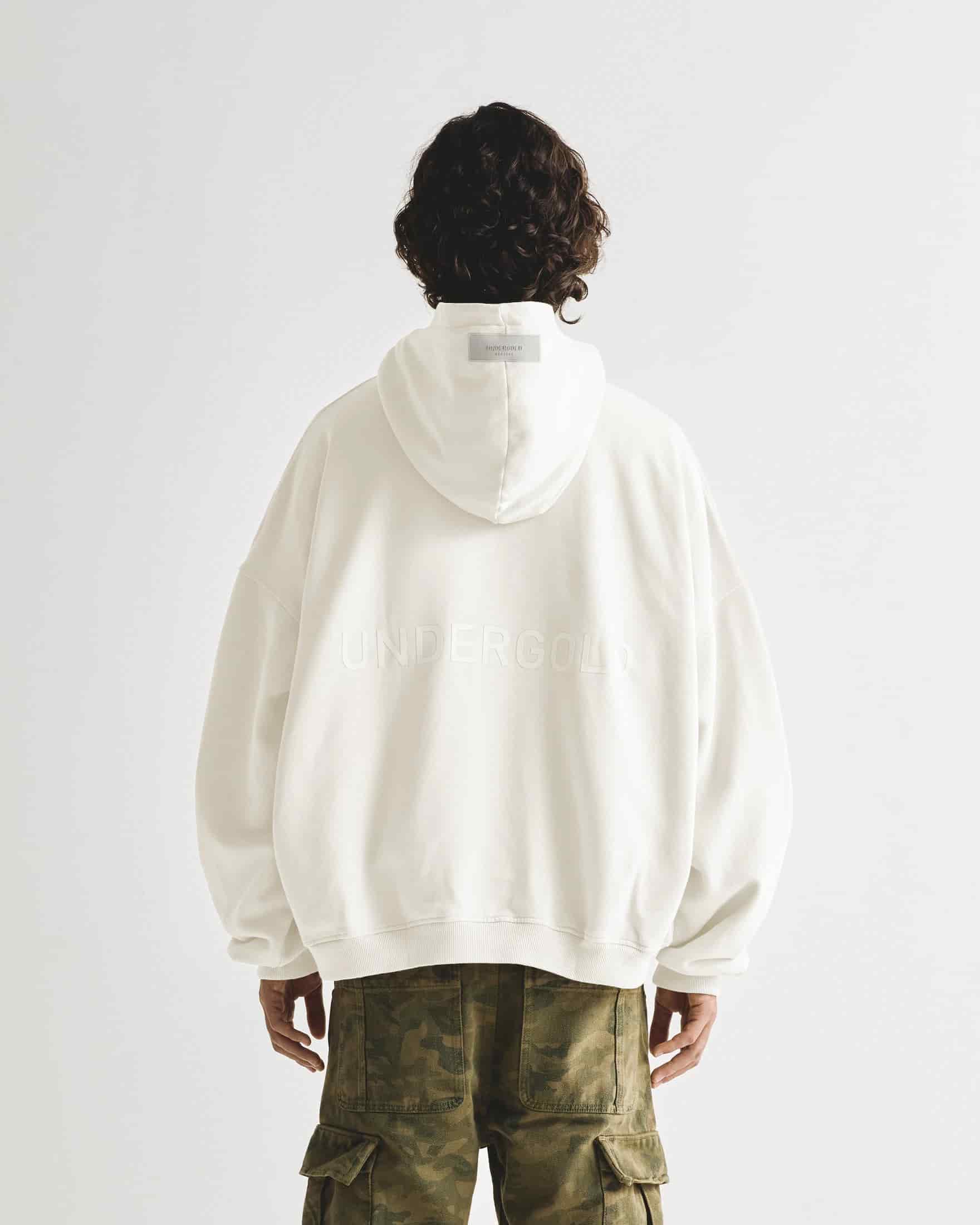 Line Logo Hoodie White - miniatura 2