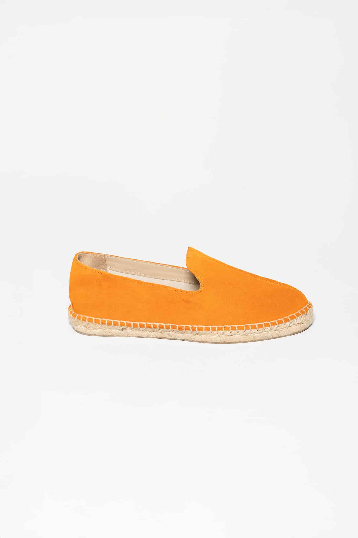 Men's leather espadrille tangerine - miniatura 1