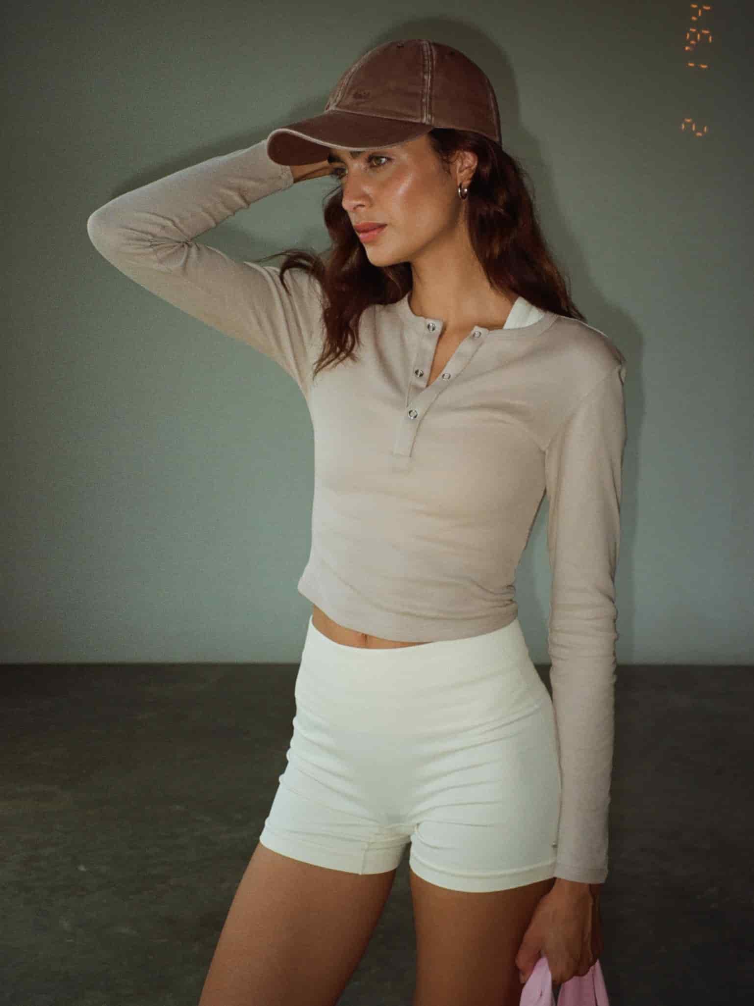 HALF BUTTON JERSEY - ASH - miniatura 10