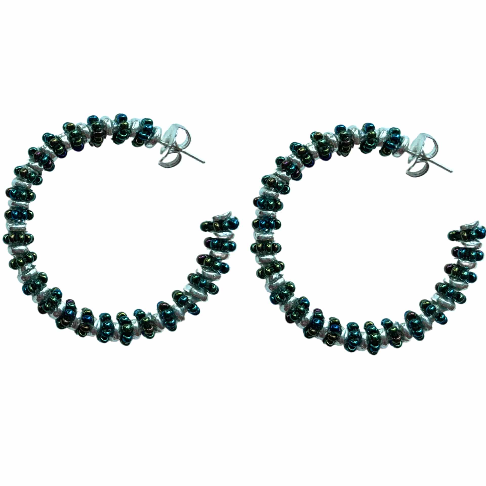 Formation Beaded Maxi Hoops - miniatura 3