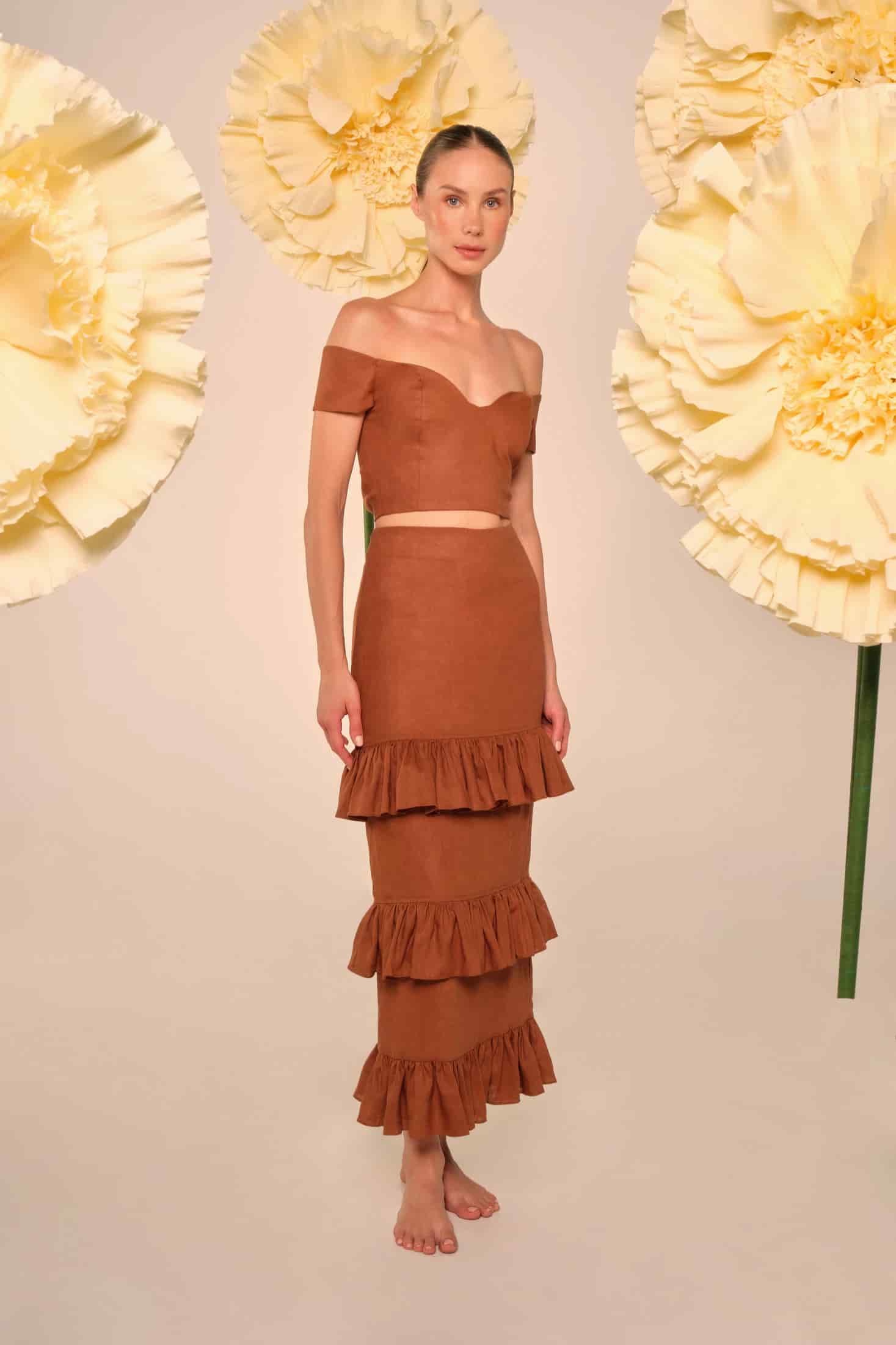 Dulce de Almendra Ankle Skirt - miniatura 2