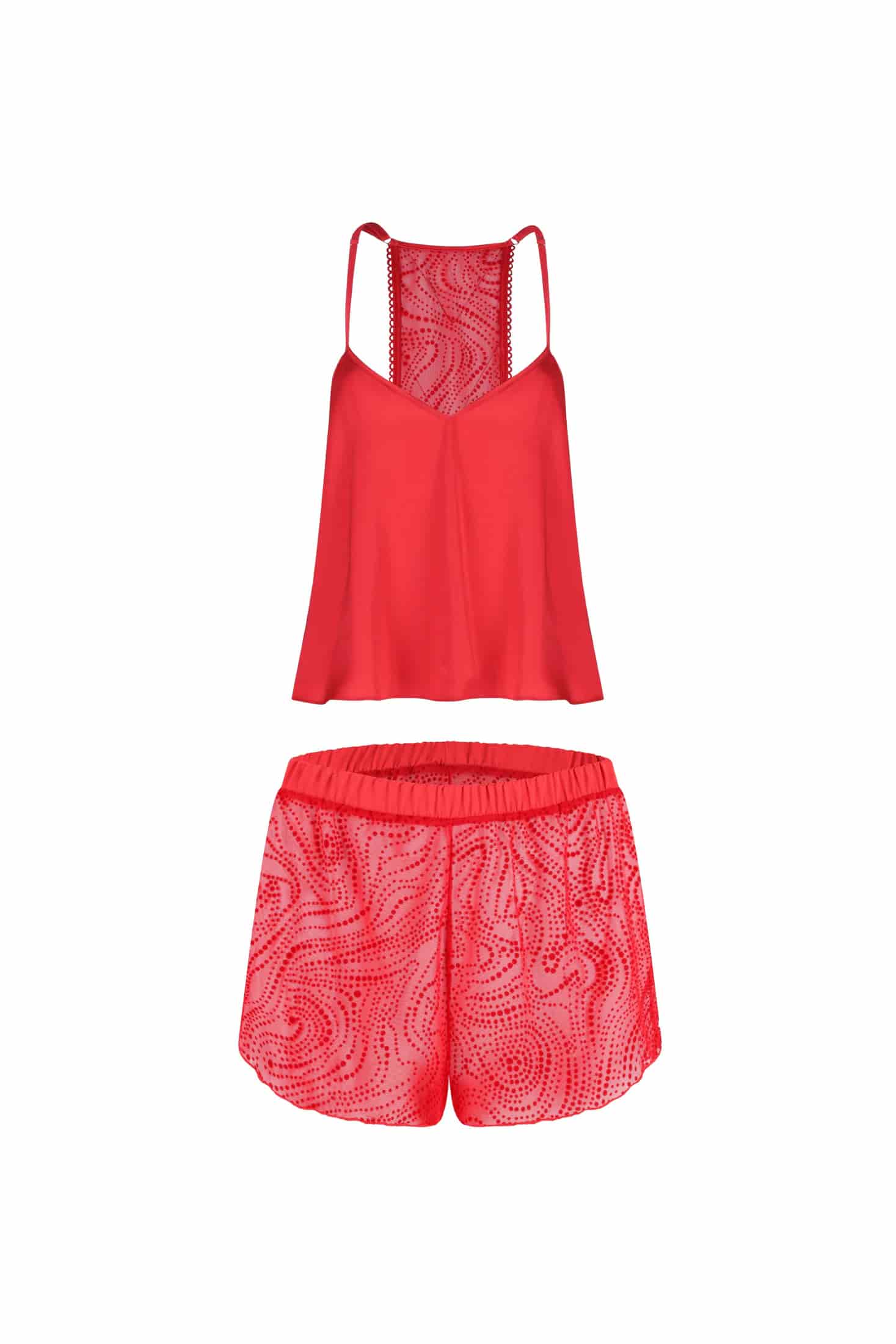 PIJAMA SHORT ELLIPSE ECOS ROJO - miniatura 4
