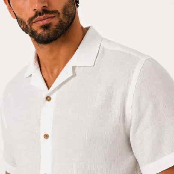 CAMISA MC 100% LINO HOMBRE - miniatura 3