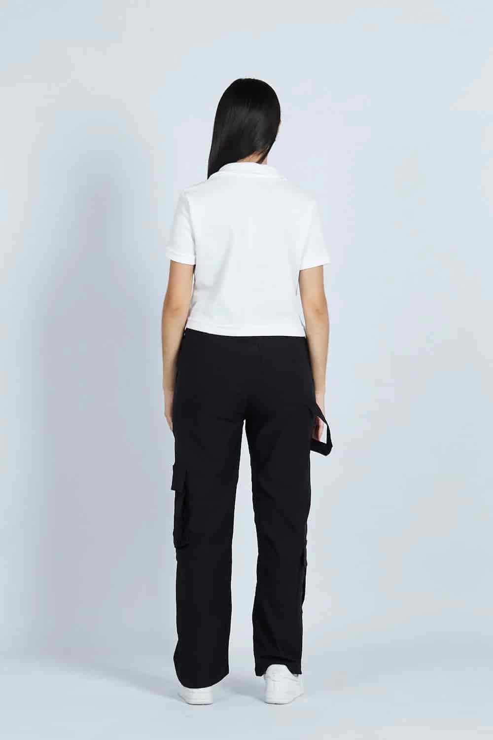 Lounge cropped Polo textura Blanca | Drop 03 | - miniatura 7