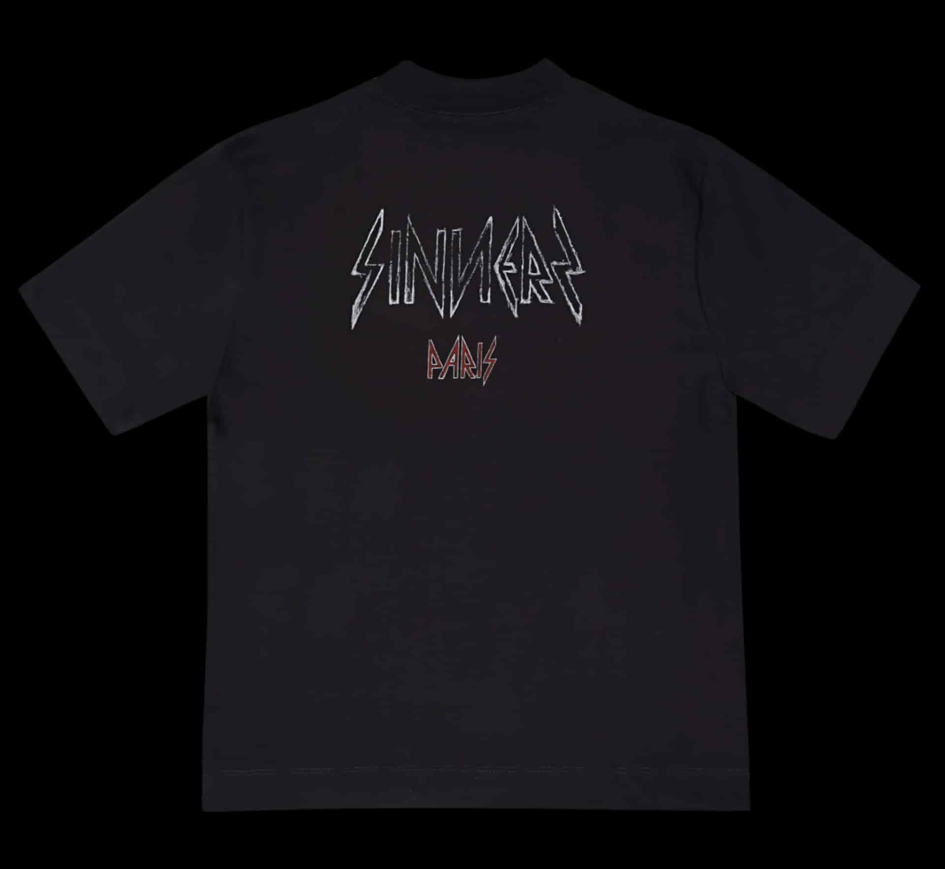 L'ENFANT MONOGRAM BLACK T-SHIRT - miniatura 3