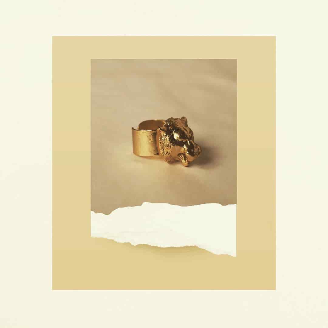 Anillo con cabeza de tigre - miniatura 3