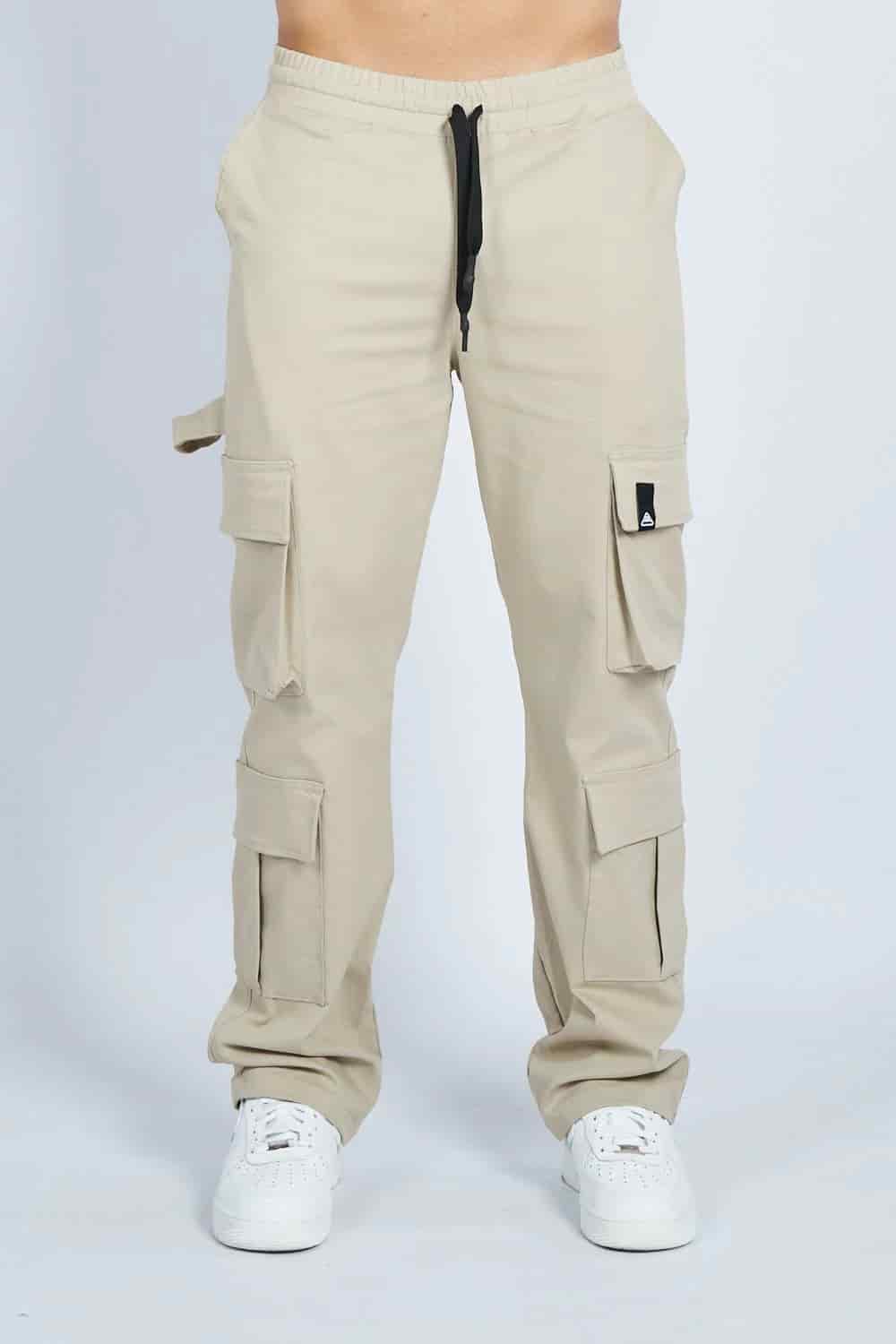 Jogger cargo 8 bolsillos bota recta CAQUI | DROP 3 | - miniatura 1
