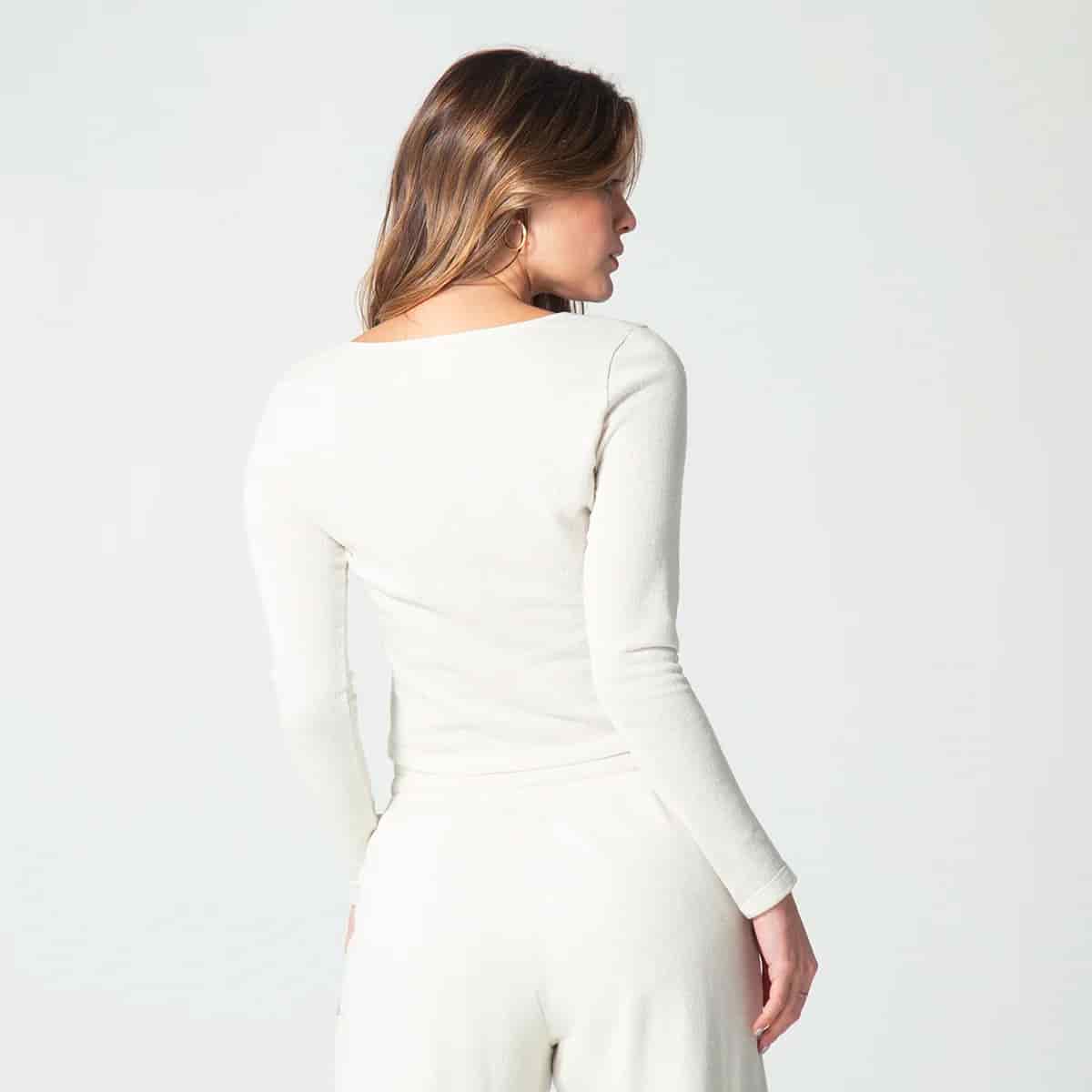 Blusa Slim Escote Cuadrado Smoke - miniatura 4