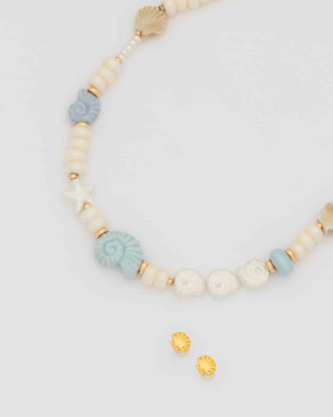 Collar Caracoles + Aretes - miniatura 2