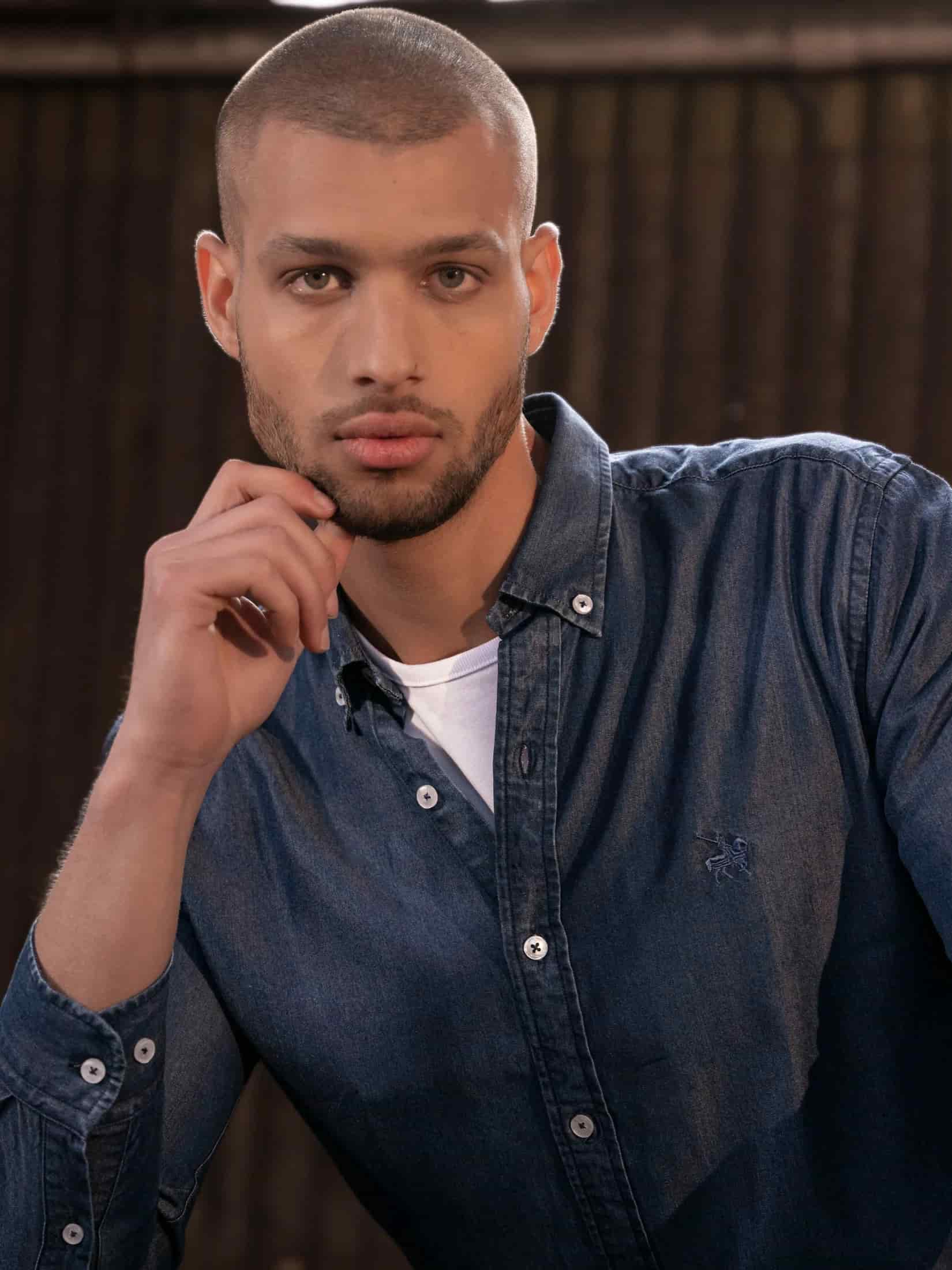 Camisa First-Class Denim Hombre Azul oscuro - miniatura 3