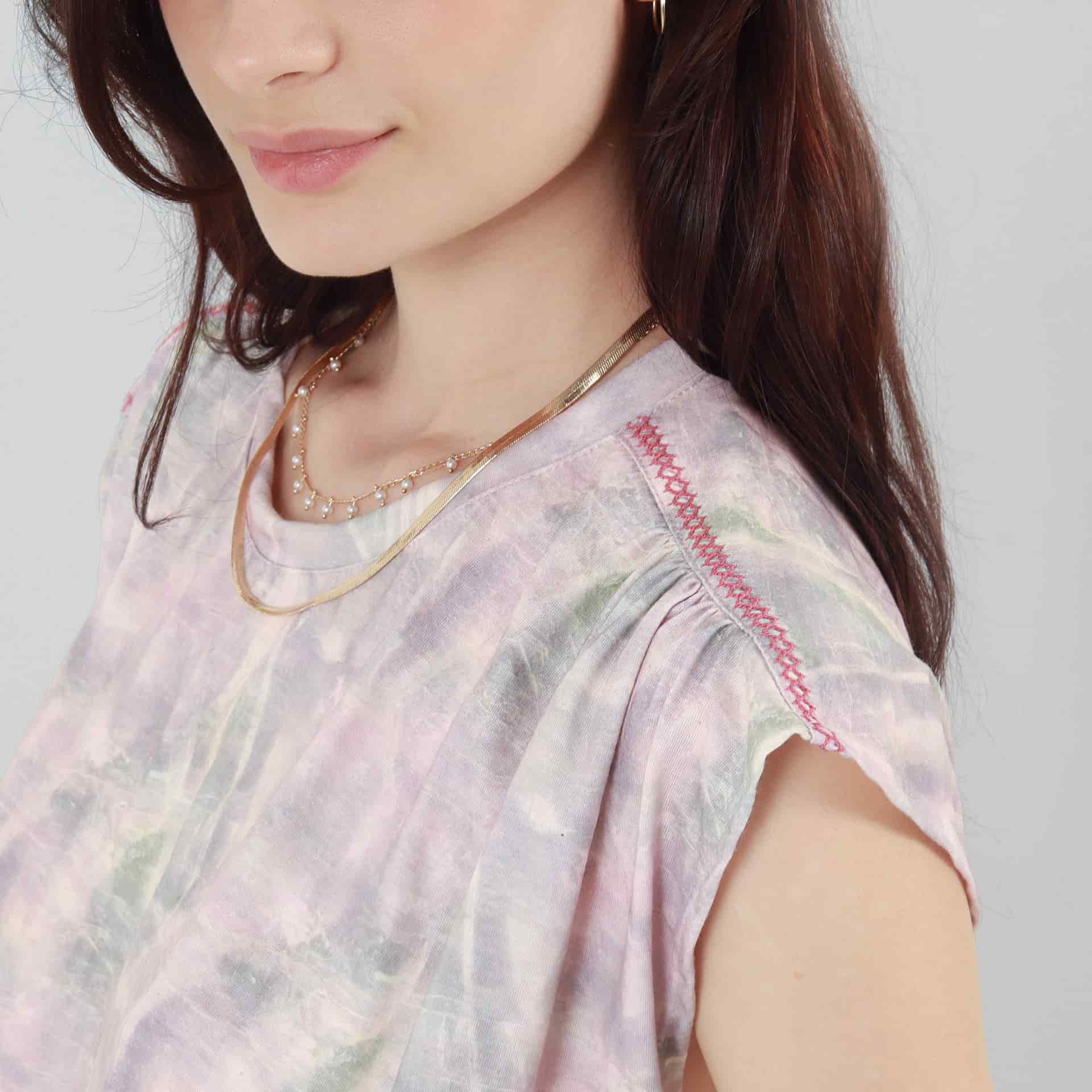 Camiseta Tye Dye cuello redondo manga corta rodada - miniatura 5
