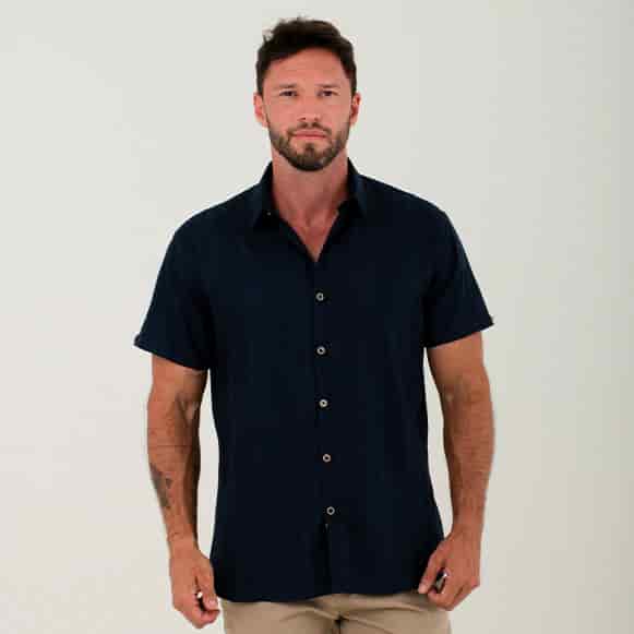 CAMISA MC 100% ALGODON TEXTURA HOMBRE - miniatura 1