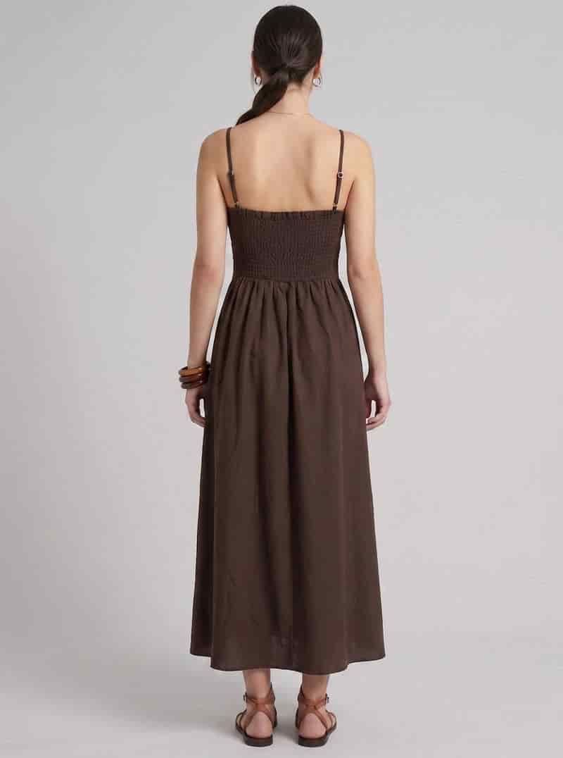 VESTIDO ECLIPSE CAFÉ - miniatura 2