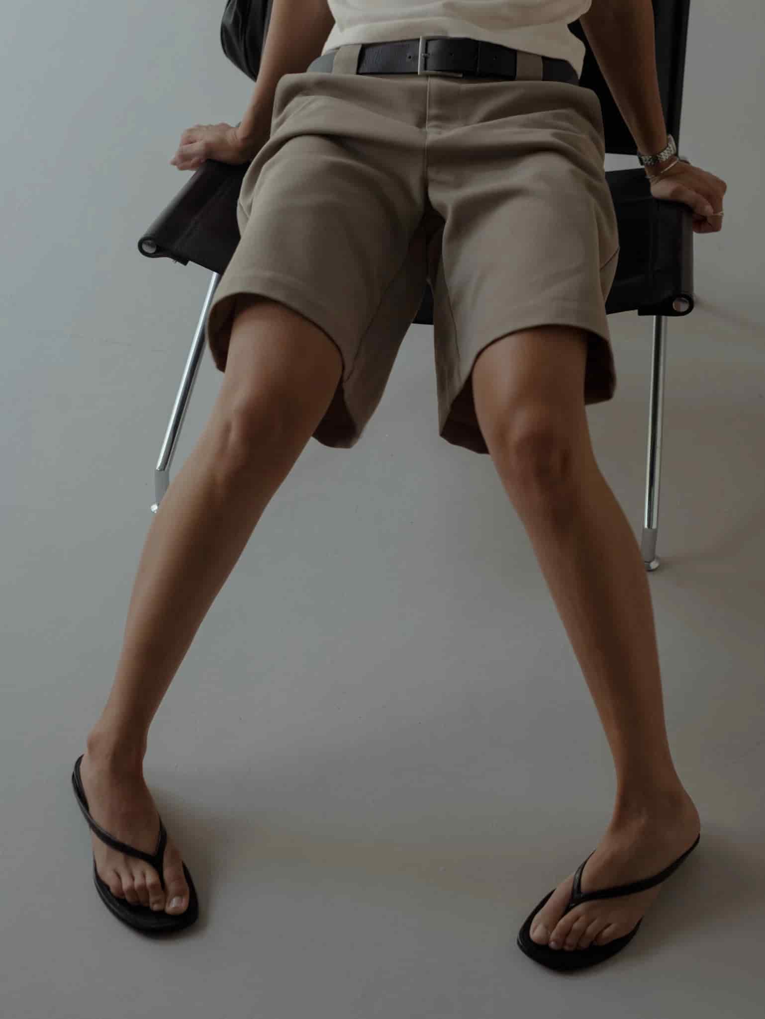 LONG CLASSIC SHORTS - TAUPE - miniatura 8