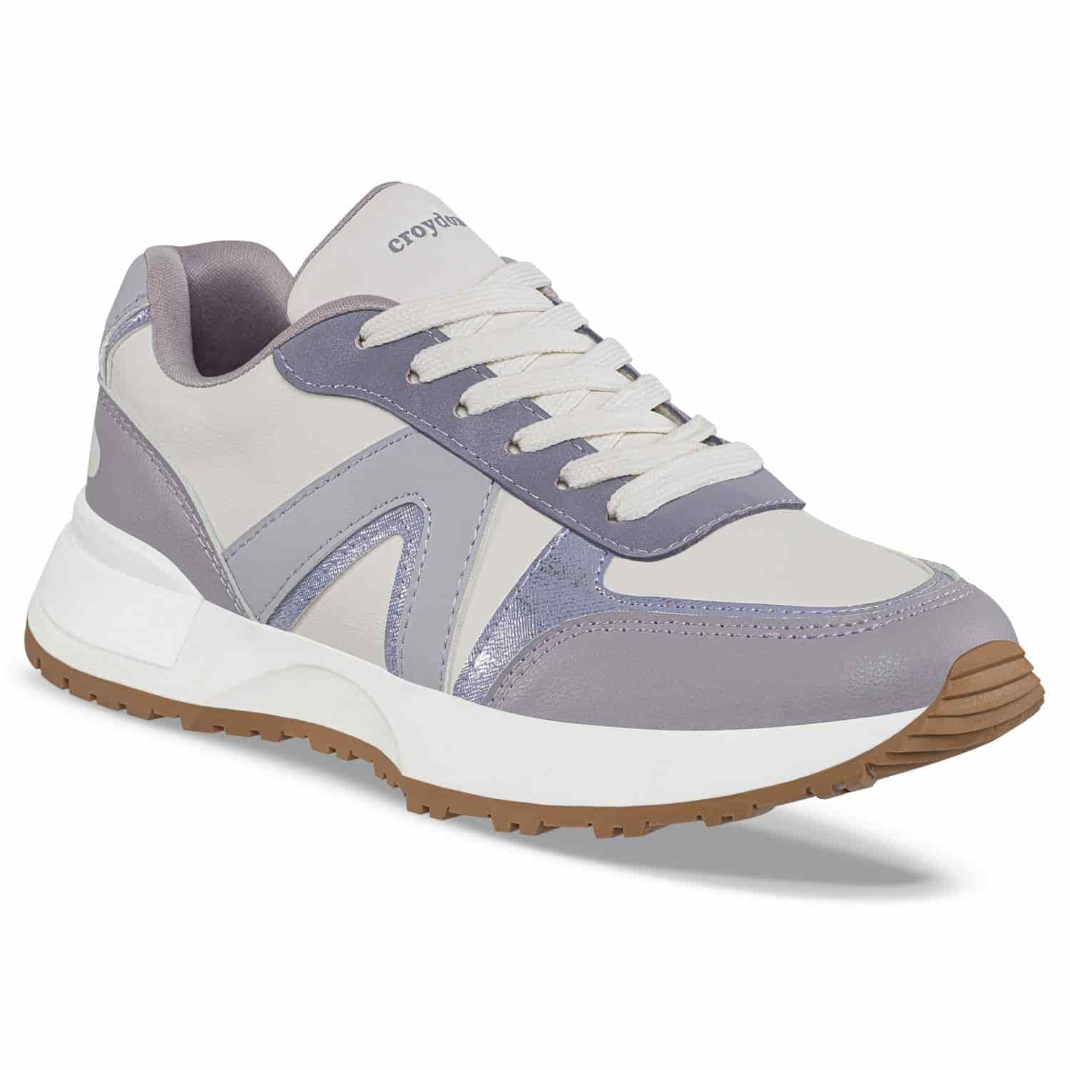Tenis Urbanos Bekir Blanco-Lila Croydon Para Mujer - miniatura 1