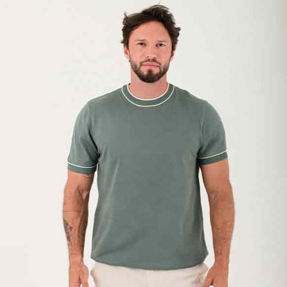 T-SHIRT MODA TEJIDO HOMBRE - miniatura 3