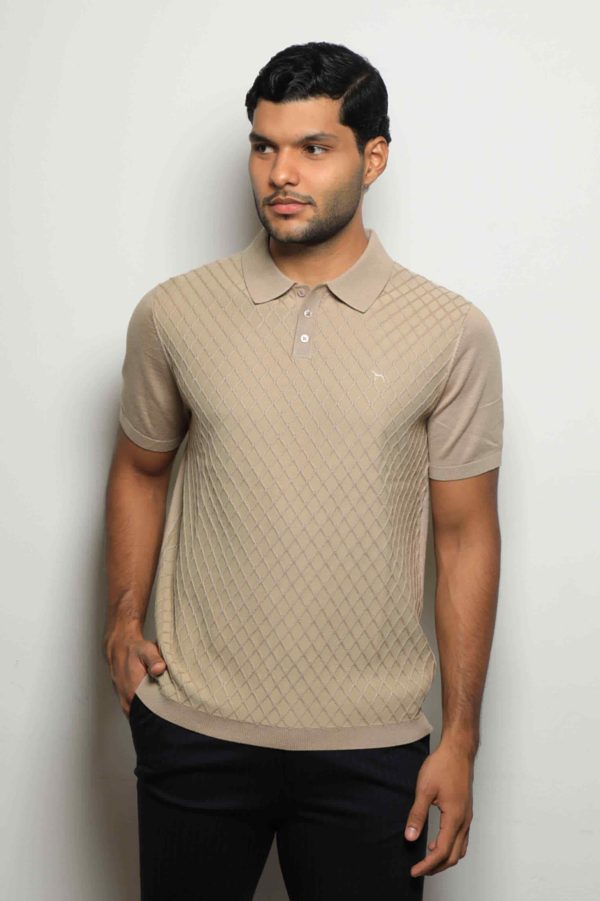 Suéter Tejido Fashion Beige - miniatura 3