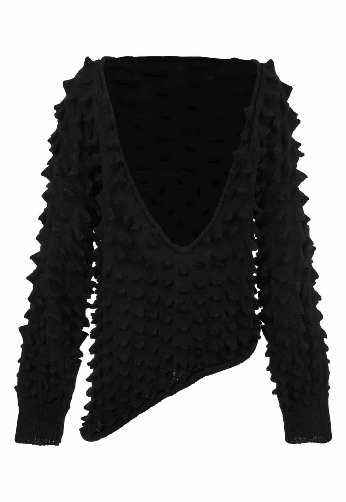 KNITTED SPIKES DRESS-SWEATER - miniatura 3