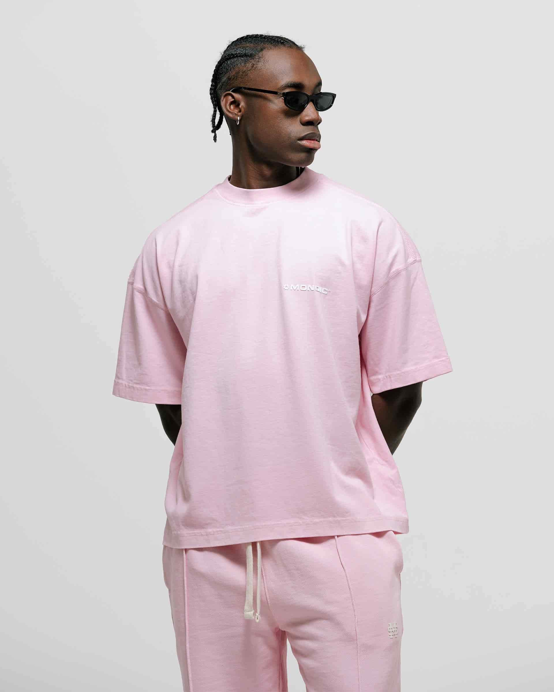Camiseta Boxy Fit Básica V3 - Rosado Pastel - miniatura 2