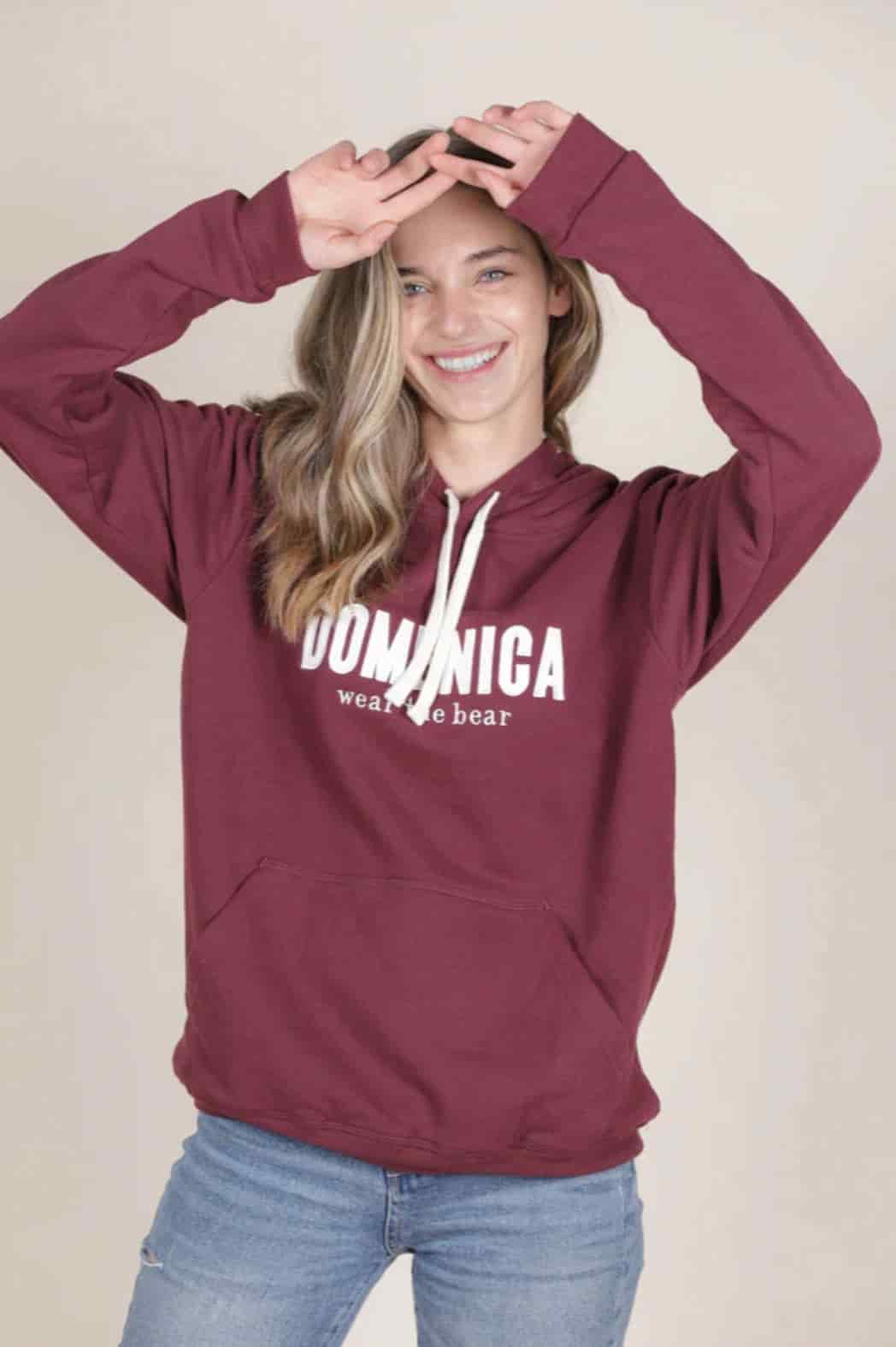 HOODIE DOMENICA VINOTINTO - UNISEX - miniatura 2