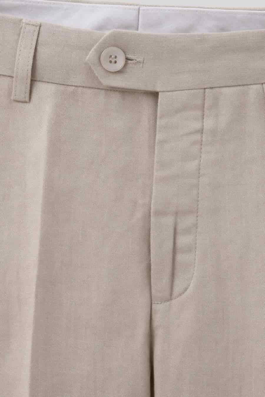 Men's pants beige vittorio - miniatura 7