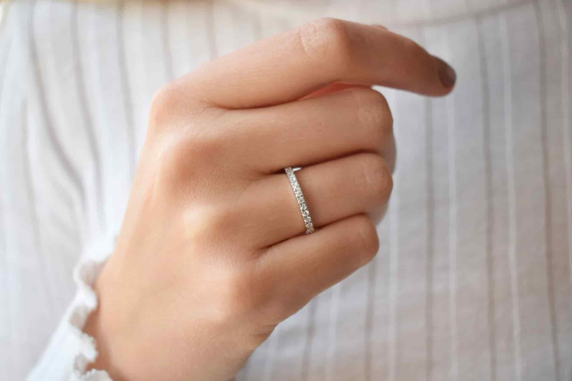 Argolla Infinity Diamantes - miniatura 4