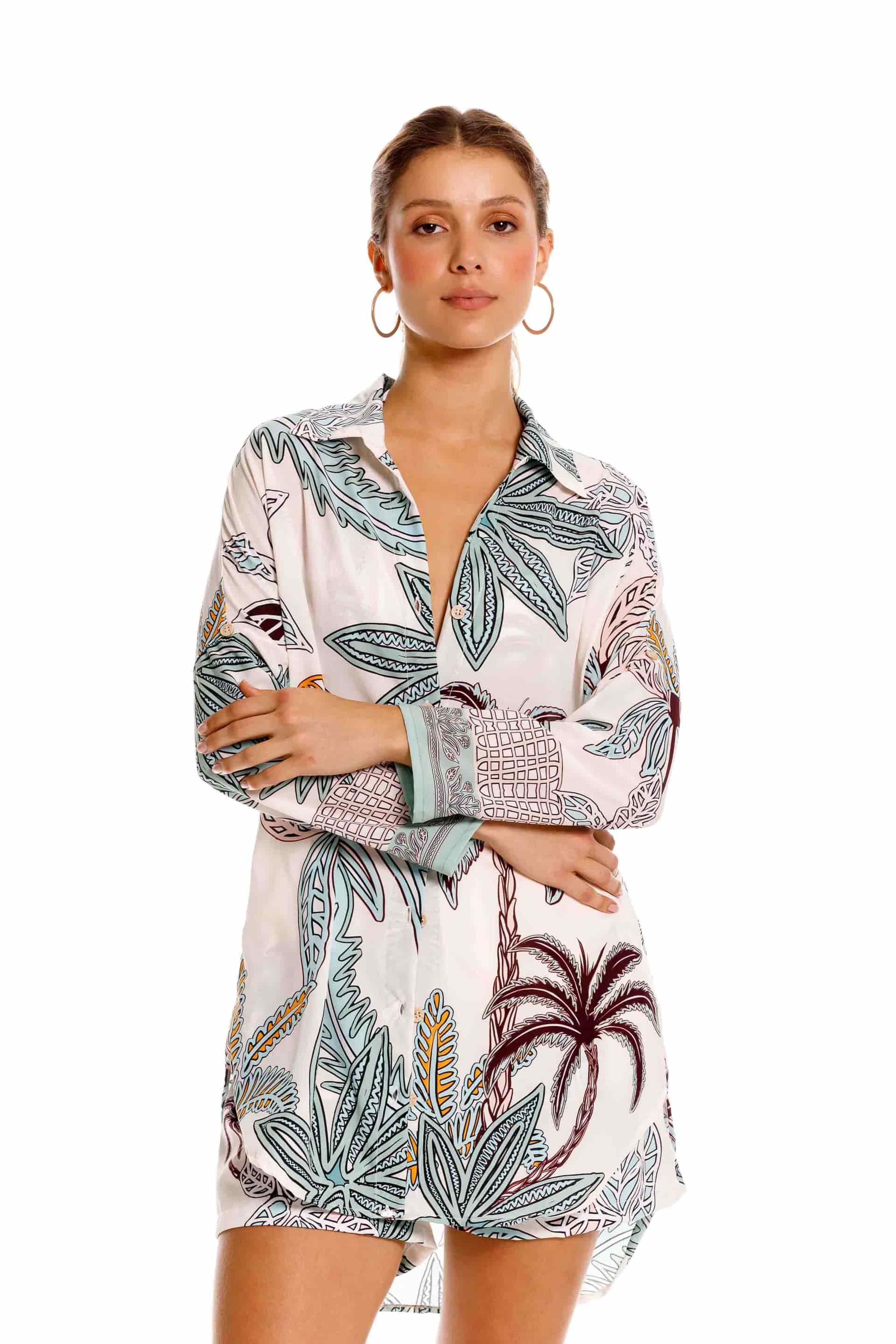 Camisón Maxipalms Beige - miniatura 4