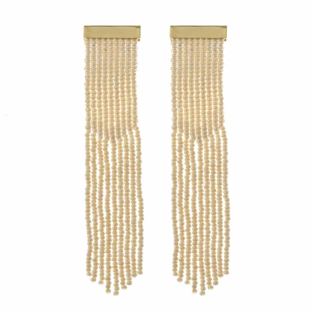 Nubia Earrings Ivory - miniatura 1
