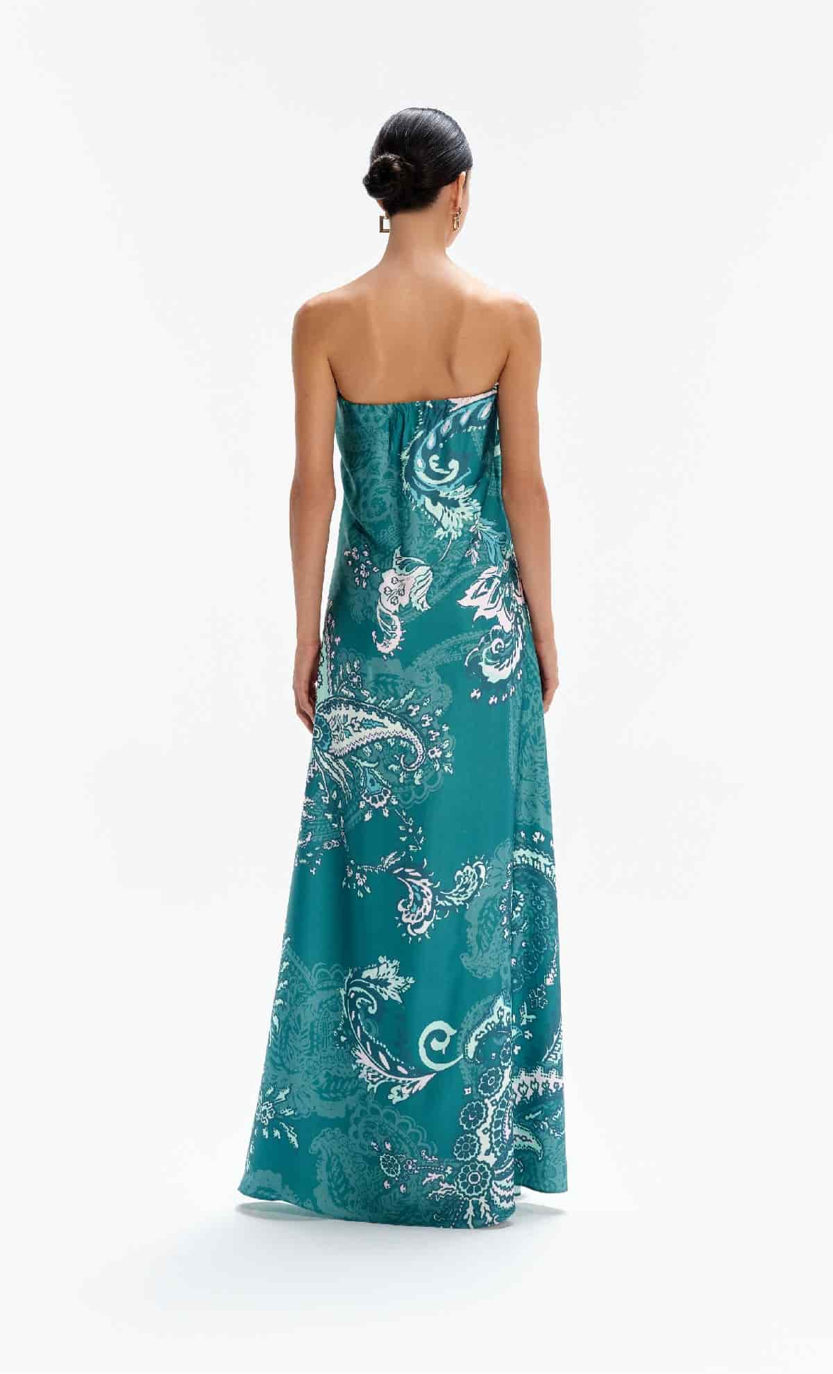 Vestido largo Solanum Paisley - miniatura 2