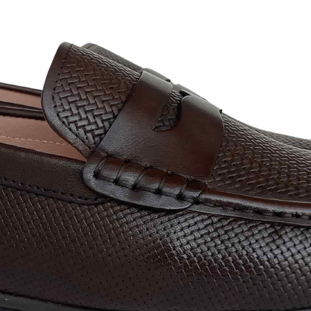 Zapato Mocasin Casual Jon Sonen Hombre Brown - miniatura 3