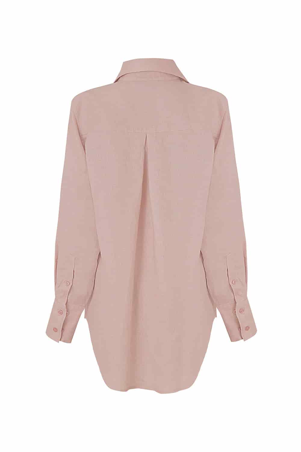 Camisa New Giorgina Rosa lino - miniatura 2