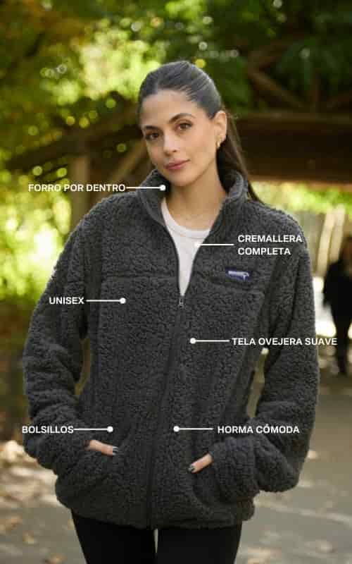 SACO OVEJERO GRIS OSCURO - UNISEX - miniatura 5