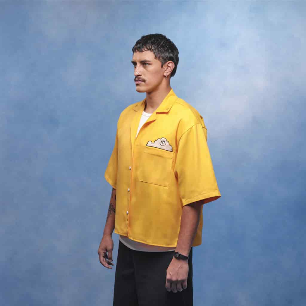 Camisa de botones nube amarilla - miniatura 3