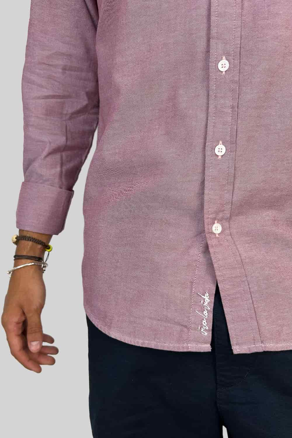 CAMISA OXFORD DOTTED RED - miniatura 4