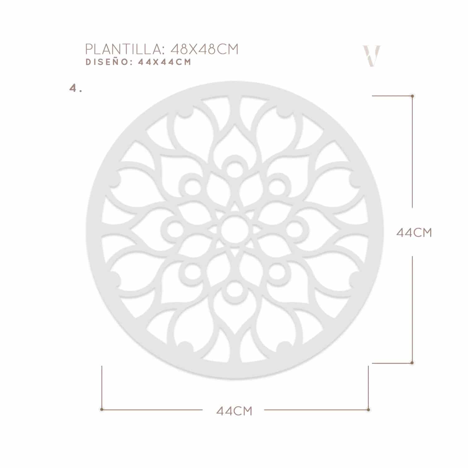 Plantillas para pintar, Vamarú Stencils, Colección Armonía 25cm y 48cm, 5und - miniatura 16