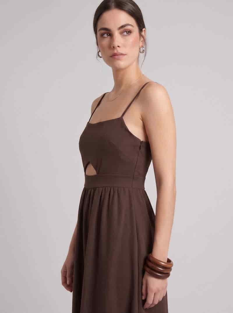VESTIDO ECLIPSE CAFÉ - miniatura 3