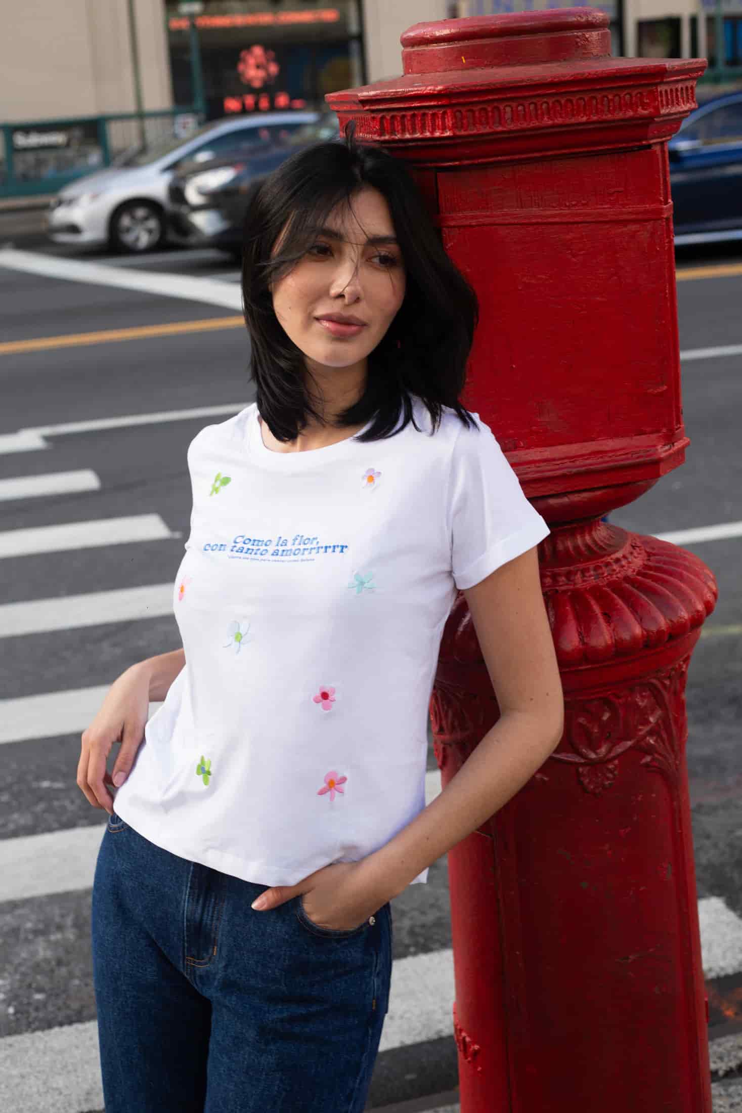 Como La Flor Oversized Tee - miniatura 1