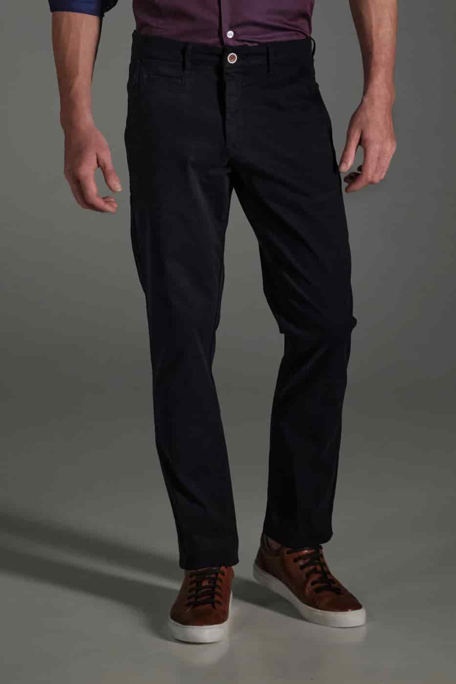 Pantalón Chino Slim Dril Azul Navy - miniatura 1