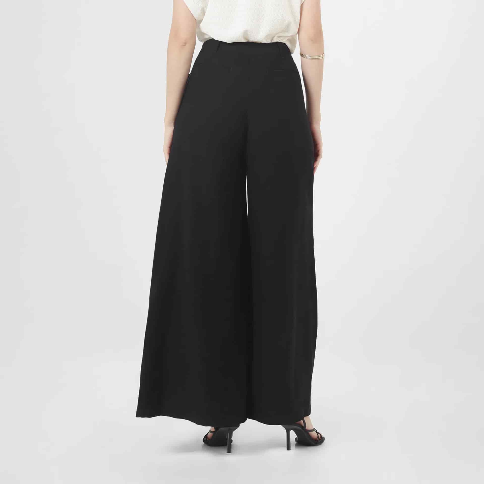 Pantalon Tiro Alto Bota Palazzo - miniatura 5