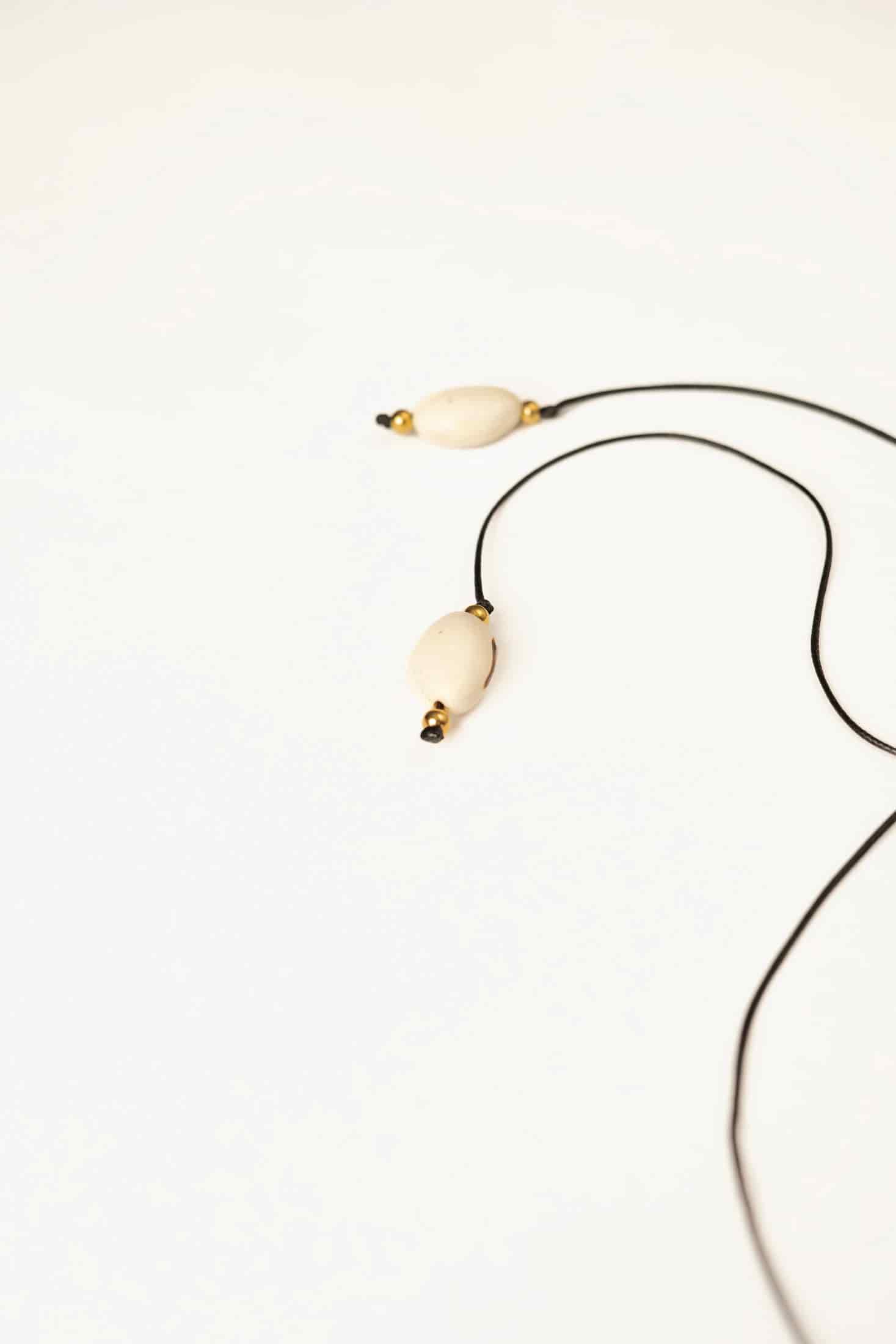 Collar Fruto Frijol Blanco - miniatura 3