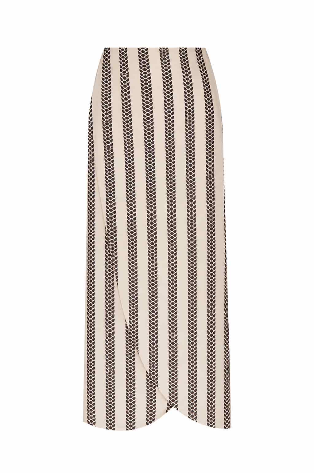 Amaime Crepe Viscose Skirt / B&b Exclusivo - miniatura 1